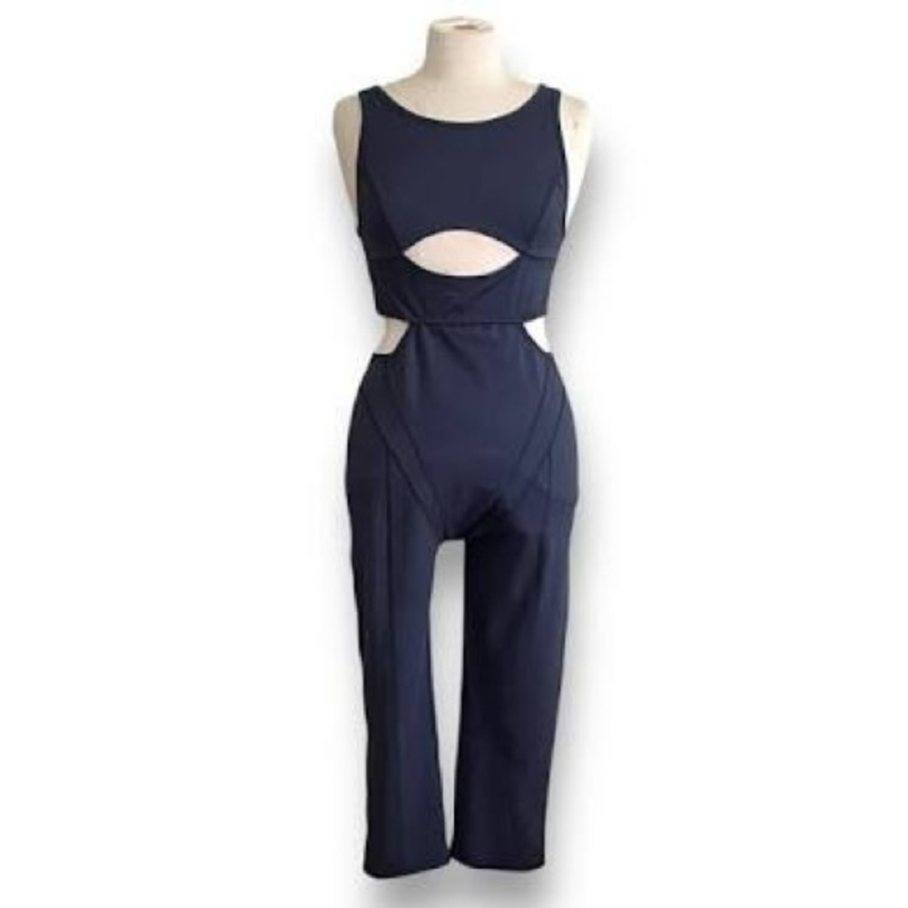 For Love And Lemons Midnight Blue Gym Cutout Jumpsuit | NWOT